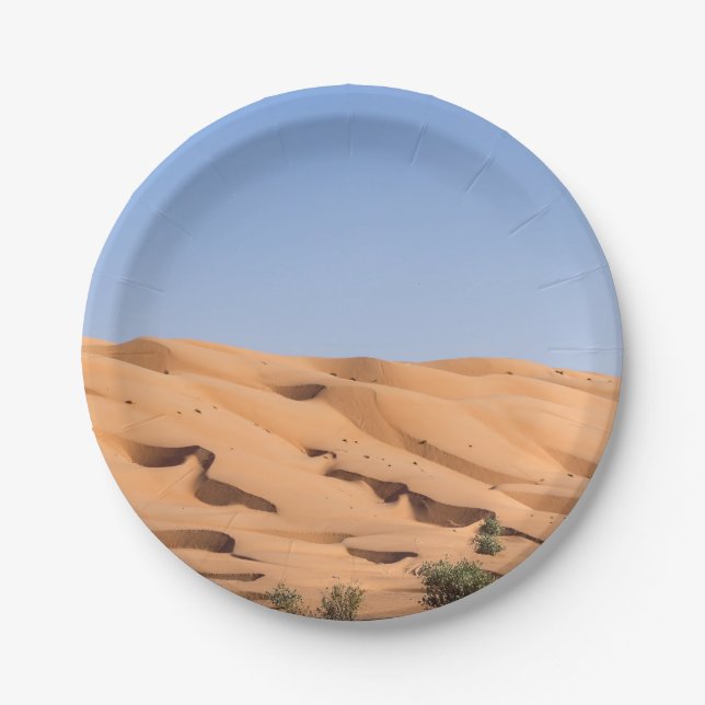 Prato De Papel deserto de Wahiba Sands - Omã (Frente)