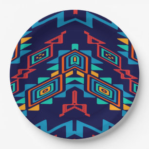 Prato De Papel Design abstrato de formas distorcidas