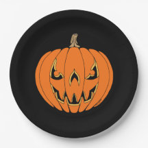 Design Assustador de Jack-o'-Lantern de Halloween