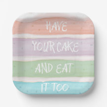 Design de Bolo de Camadas Colorido Pastel