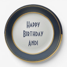 Design de cerâmica moderna japonesa azul e Dourada