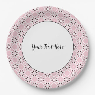 Prato De Papel Design de Metamorfose Rosa