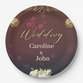 Prato De Papel Design elegante steampunk,