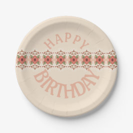 Prato De Papel Design Floral Moderno