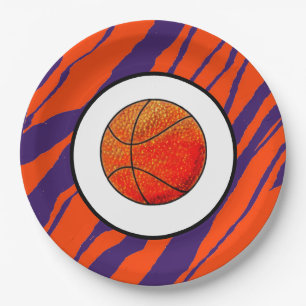 Prato De Papel Design Listras de Tigre MVB - Basquetebol
