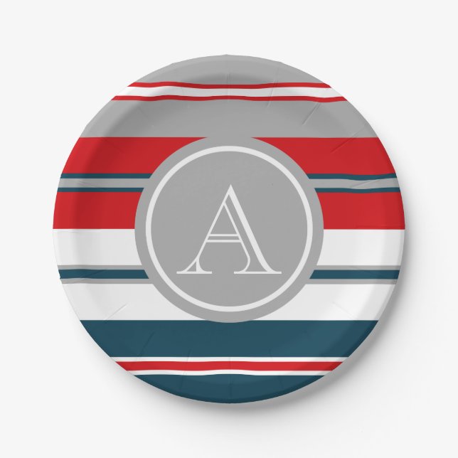 Prato De Papel Design Monograma (Frente)