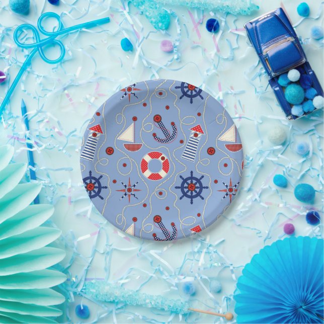 Prato De Papel Design náutica de patch (Festa)