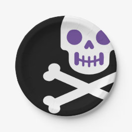 Prato De Papel Designer Halloween, Gucci Skull