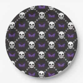 Prato De Papel Designer Halloween, Gucci Skulls