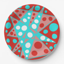 Designs abstratos retrorreflectores em vermelho, b