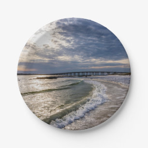 Prato De Papel Destin Florida Evening Waves Paper Plates