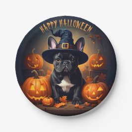 Prato De Papel Dia das Bruxas Francesas