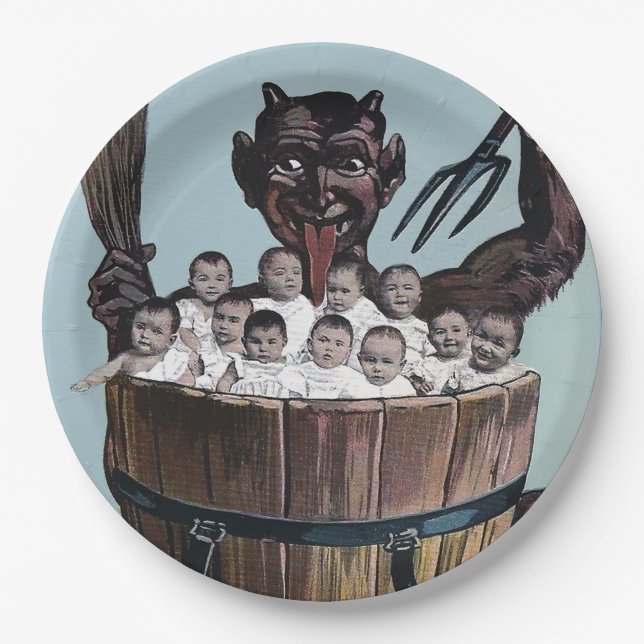 Prato De Papel Dia das Bruxas ou Campus de Natal (Frente)