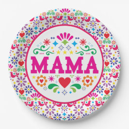 Prato De Papel Dia das Mães da Mamãe