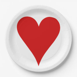 Prato De Papel Dia de os namorados de Forma de Placa de Reproduçã