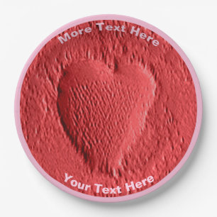 Prato De Papel Dia de os namorados - Marte