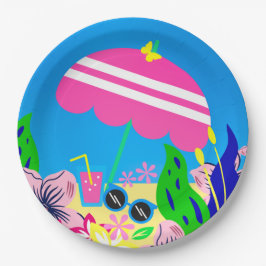 Prato De Papel Dia de Verão