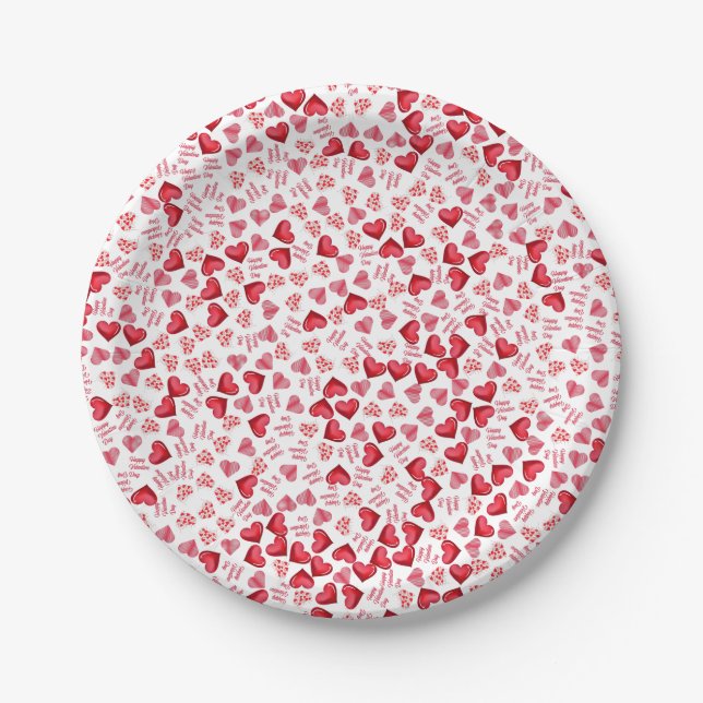 Prato De Papel Dia dos Namorados Amor Divertido (Frente)