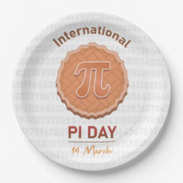 Prato De Papel Dia Internacional Pi