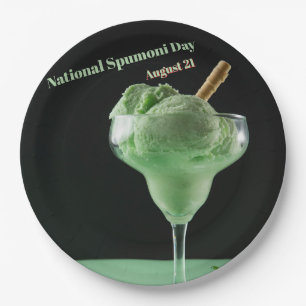 Prato De Papel Dia Nacional do Spumoni