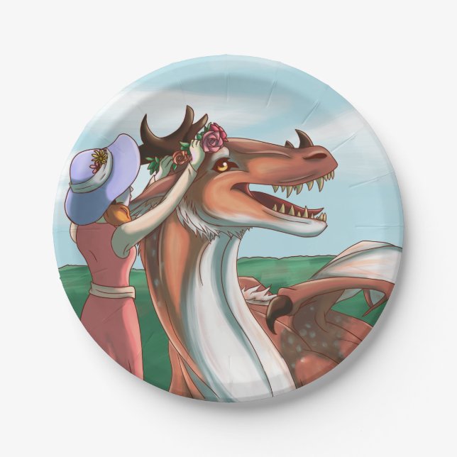 Prato De Papel Dias pacíficos (Frente)