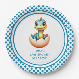 Prato De Papel Dinossauro do Ovo