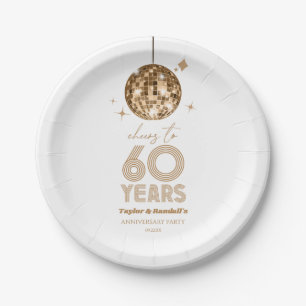 Prato De Papel Disco Anima 60 Anos Festa de Aniversário de Casame