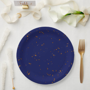 Prato De Papel Disparos De Fogo Sobrepõem Sua Foto Batida Azul