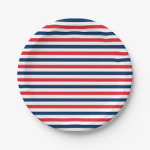 Diversão Vermelho Branco e Azul Celebração de Amig