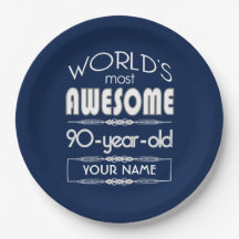 do 90 do aniversário dos mundos azul escuro