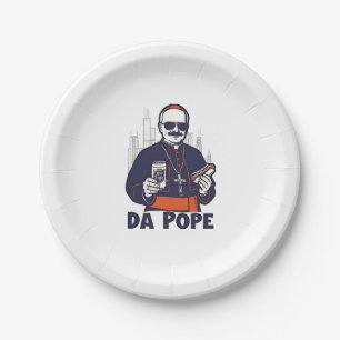 Prato De Papel Do Papa Leão XIV Vaticano 4 de julho EUA