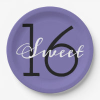 Doce 16 Tipografia Roxo Aniversário