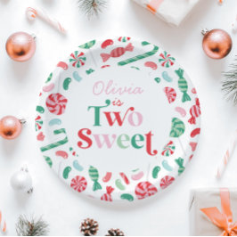 Prato De Papel Doce de Natal Dois Doce 2º Aniversário