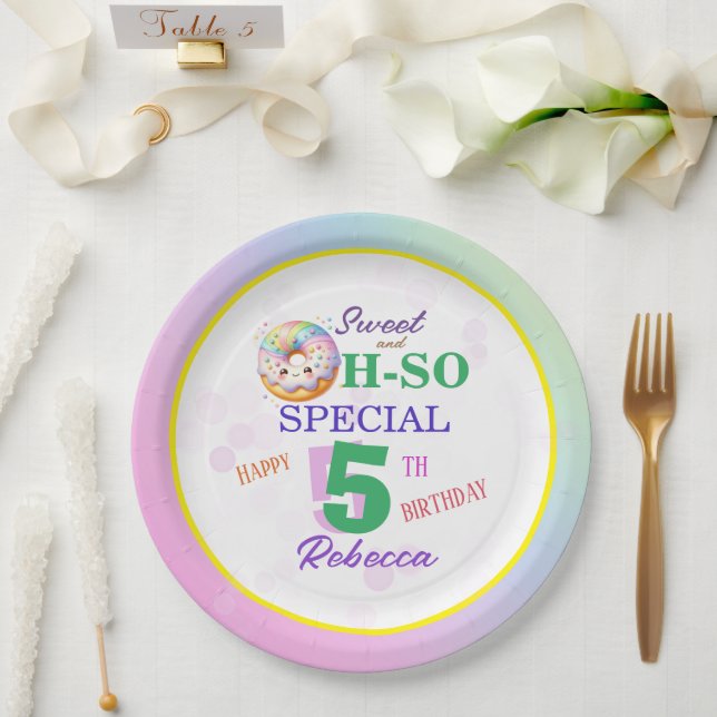 Prato De Papel Doce e Pornoz de Aniversário Especial (Casamento)