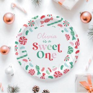 Prato De Papel Doce Natal Doce Primeiro Aniversário