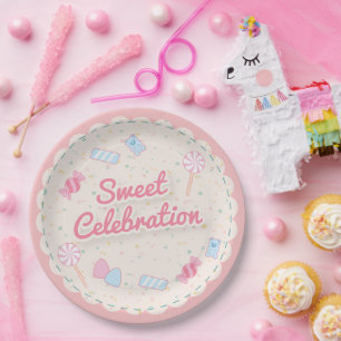 Prato De Papel Doce Tema de Festa de Aniversário Infantil Celebra