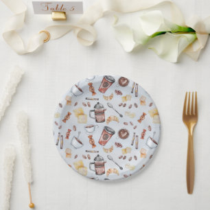 Prato De Papel Doces e café