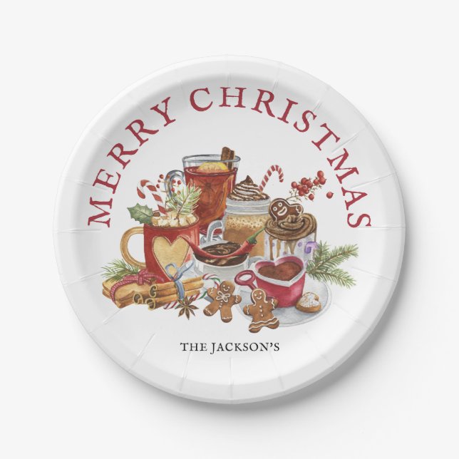 Prato De Papel Doces Festivos Tratamentos Felizes Tableware de Na (Frente)