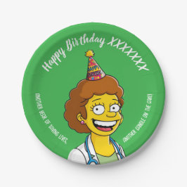 Prato De Papel DOCTORS BIRTHDAY green pediatric anti-stress