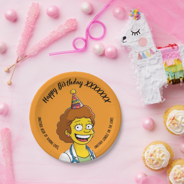 Prato De Papel DOCTORS BIRTHDAY orange pediatric anti-stress (Festa)