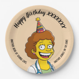 Prato De Papel DOCTORS BIRTHDAY orange pediatric fun girl