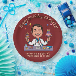PRATO DE PAPEL DOCTORS BIRTHDAY PARTY CALM ANTISTRESS
