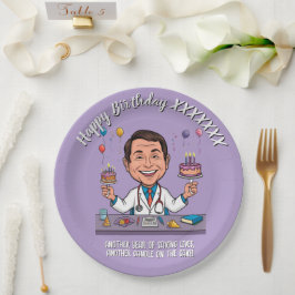 PRATO DE PAPEL DOCTORS BIRTHDAY PARTY CALM ANTISTRESS