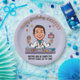 PRATO DE PAPEL DOCTORS BIRTHDAY PARTY CALM ANTISTRESS