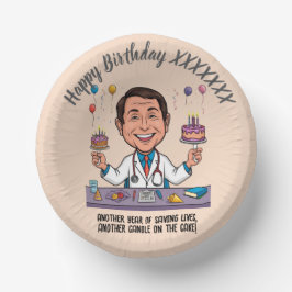 PRATO DE PAPEL DOCTORS BIRTHDAY PARTY CALM ANTISTRESS