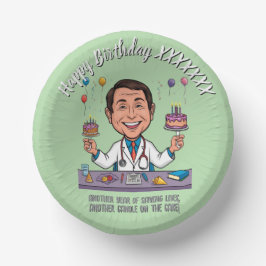 PRATO DE PAPEL DOCTORS BIRTHDAY PARTY CALM ANTISTRESS