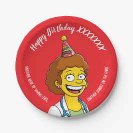Prato De Papel DOCTORS BIRTHDAY red pediatric anti-stress