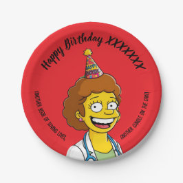 Prato De Papel DOCTORS BIRTHDAY red pediatric anti-stress