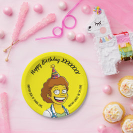 Prato De Papel DOCTORS BIRTHDAY yellow pediatric anti-stress