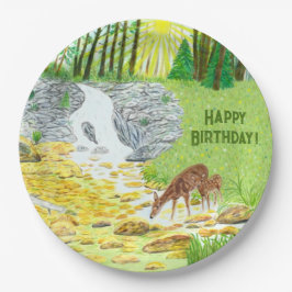 Prato De Papel Doe e Fawn